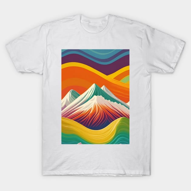 Rainbow Mountain T-Shirt by AbundanceSeed